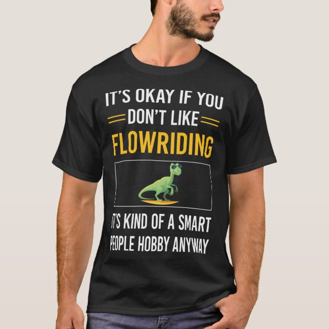 Camiseta Gente inteligente Flowriding Flowboarding (Anverso)