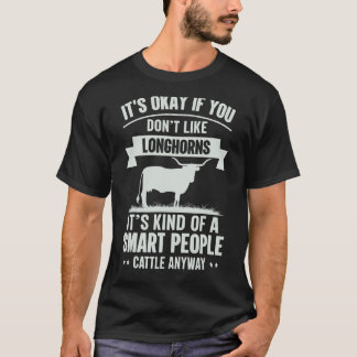 Camiseta Gente Inteligente Ganadero de Ganado   Raza de Vac