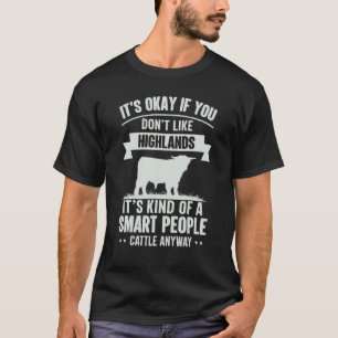 Camiseta Gente Inteligente Ganadero de Ganado Raza de Vaca