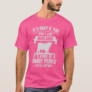 Camiseta Gente inteligente Ganadero Granjas de vaca