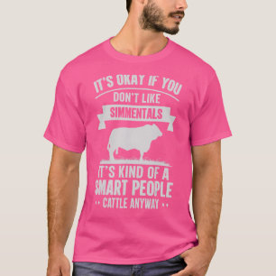 Camiseta Gente inteligente Ganadero Granjero Cow Reproduce 
