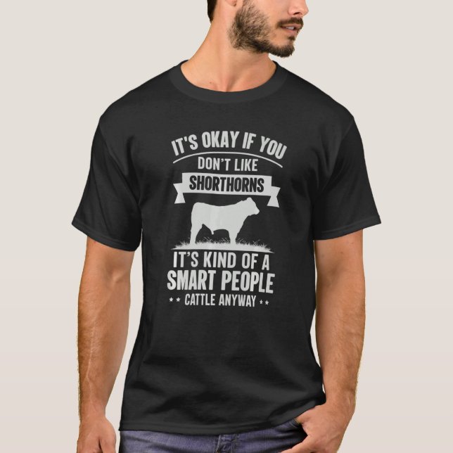 Camiseta Gente inteligente Granjero de ganado Raza de Vaca  (Anverso)