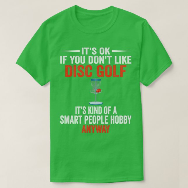 Camiseta Gente inteligente Hobby Disk Golf Funny Disk Golfe (Diseño del anverso)
