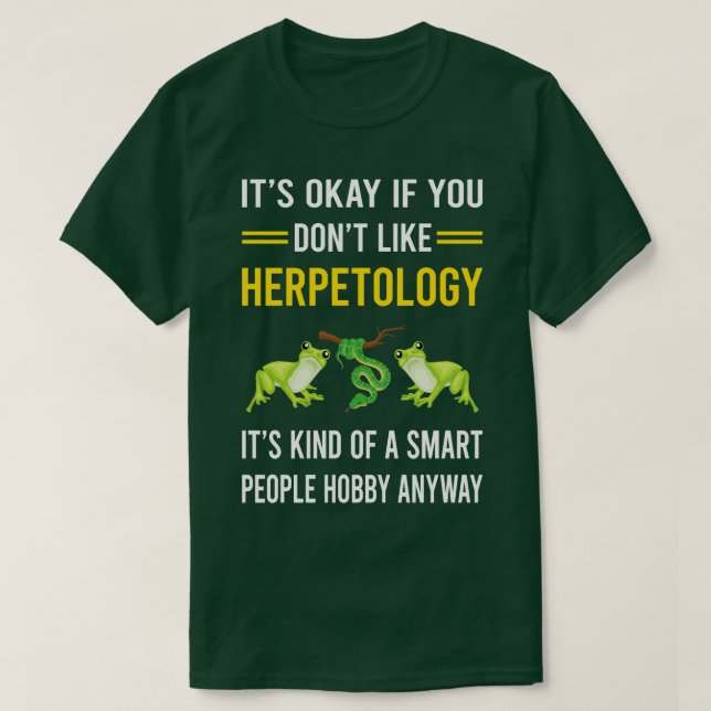 Camiseta Gente inteligente Hobby Herpetology Herping Herp (Diseño del anverso)