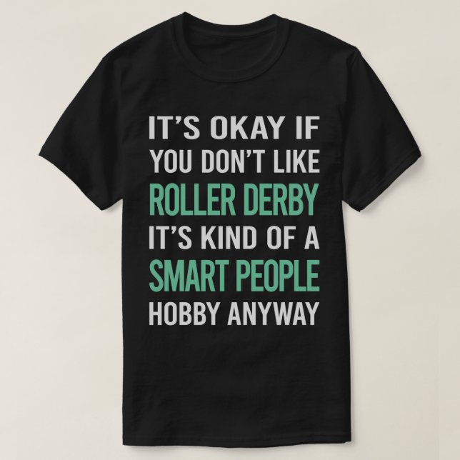 Camiseta Gente inteligente Hobby Roller Derby Skate Skate S (Diseño del anverso)