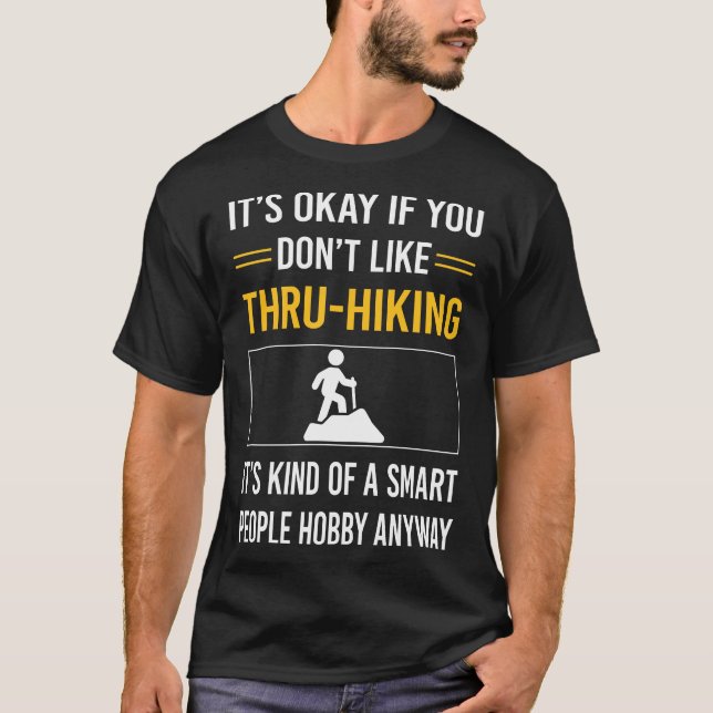 Camiseta Gente Inteligente Mediante Senderismo (Anverso)