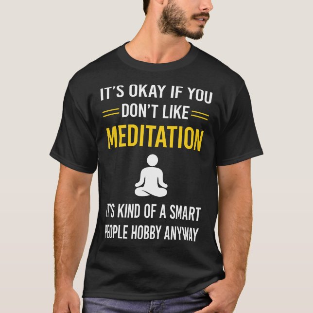 Camiseta Gente Inteligente Meditación Meditar Zen (Anverso)