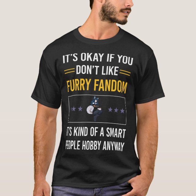 Camiseta Gente Inteligente Mugre Fandom Furrie Fursona Furs (Anverso)