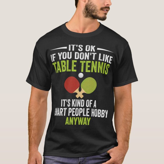 Camiseta Gente Inteligente Pasatiempo Tenis de Mesa - Diver (Anverso)