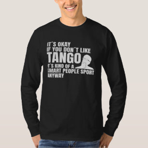 Camiseta Gente inteligente practica diciendo tango pareja d