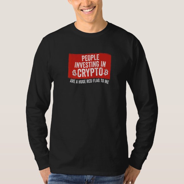 Camiseta Gente Invirtiendo En El Meme De Cripto Enorme Band (Anverso)