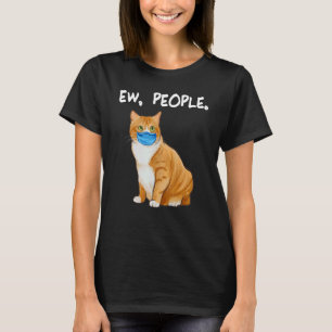 Camiseta Gente Manx Ew Gato Divertido Con Máscara Facial