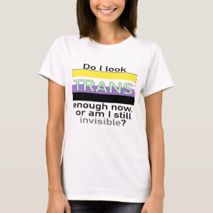 Camiseta Gente nonbinary invisible no más