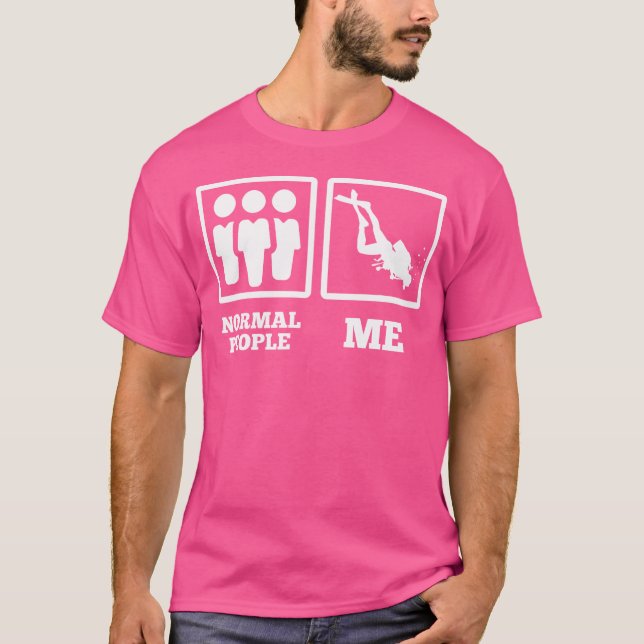 Camiseta Gente normal buceando mar libre de océano apnea di (Anverso)