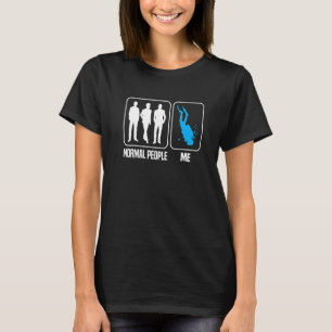 Camiseta Gente normal Me Snorkeler Scuba Buceador Snack