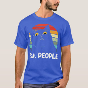 Camiseta Gente nueva y divertida amante del gato negro para