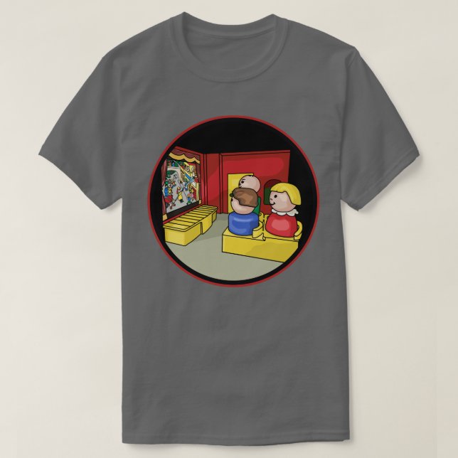 Camiseta Gente Pequeña En El Cine (Diseño del anverso)