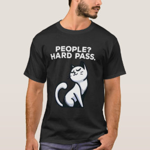 Camiseta Gente Rechaza Divertido Gato Introvertido Amante