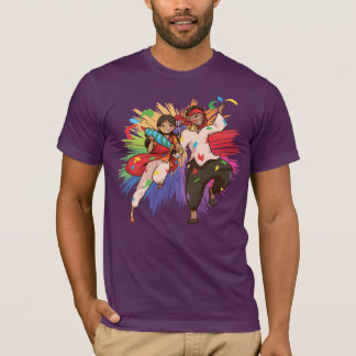 Camiseta Gente salpicada de pintura al Holi