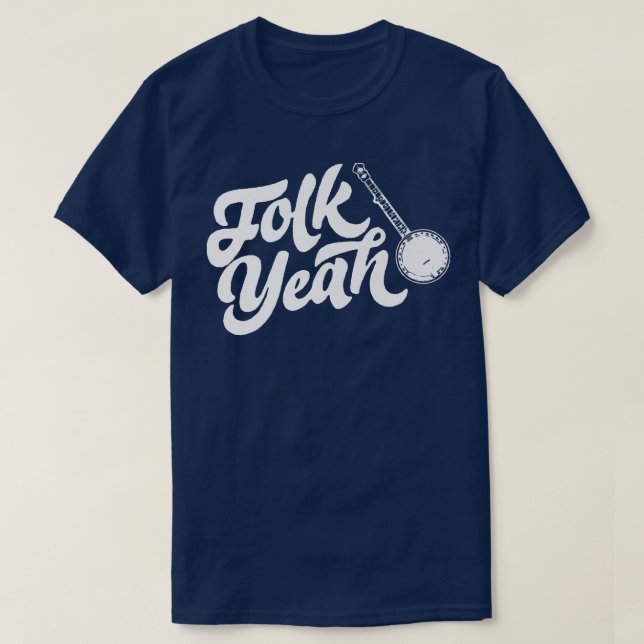 Camiseta ¡Gente, sí! Funny Bluegrass Festival Folk Music Co (Diseño del anverso)