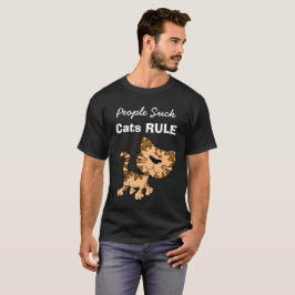 Camiseta Gente Suck, gatos gobiernan camisas