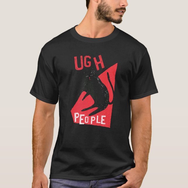 Camiseta Gente Uf Gato Gruñón (Anverso)