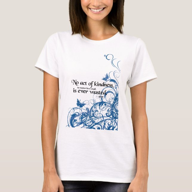 Camiseta gentileza mariposa giratoria (Anverso)