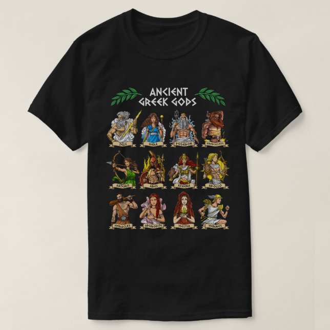 Camiseta Gentileza mitológica griega dioses de la antigua c (Diseño del anverso)