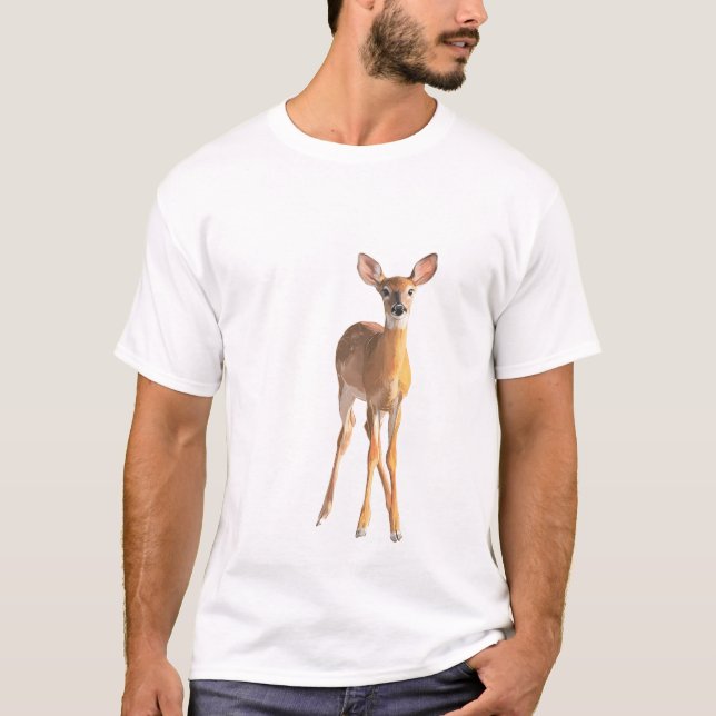 Camiseta Gentle Fawn Silhouette (Anverso)