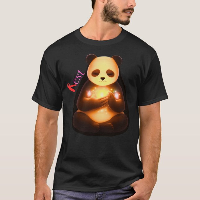 Camiseta Gentle Healing Calm Panda Emotional Comfort (Anverso)