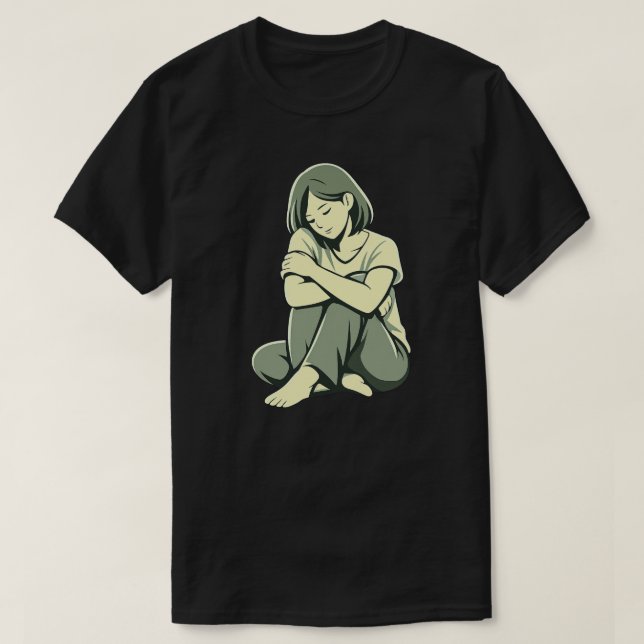 Camiseta Gentle Pause – Quiet Emotional Healing (Diseño del anverso)