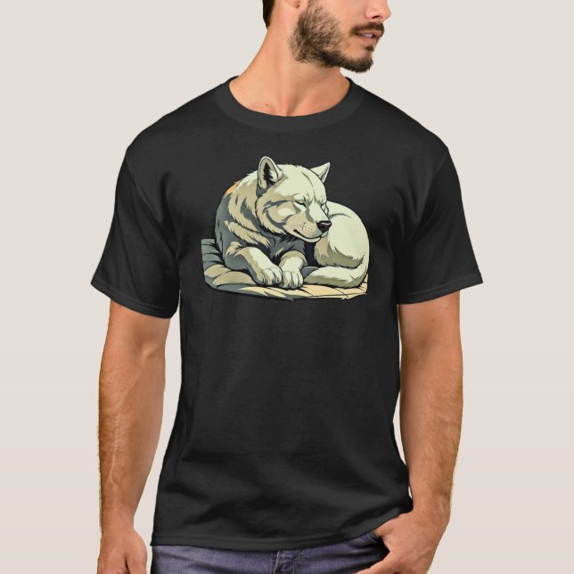 Camiseta Gentle Rest – Quiet Animal Calm (Anverso)