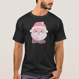 Camiseta Gentle Snowman rosa para vacaciones