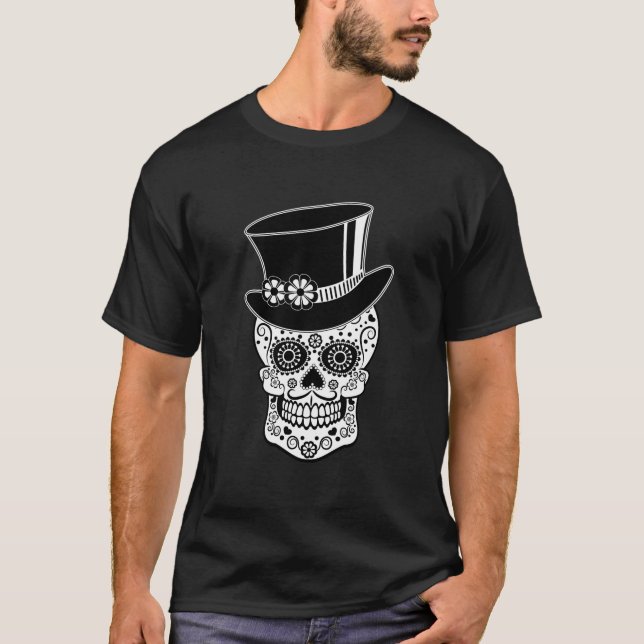 Camiseta Gentleman Sugar Skull (Anverso)