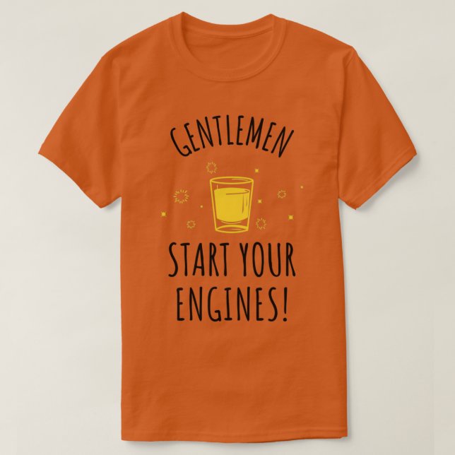 CAMISETA GENTLEMEN INICIE TUS MOTORES2 (Diseño del anverso)