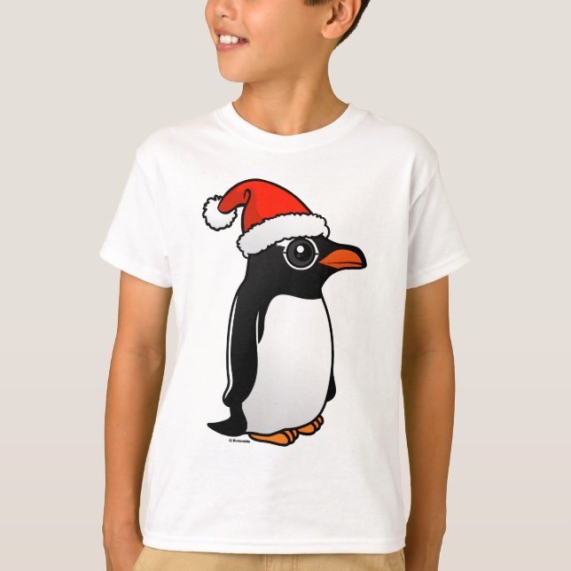 Camiseta Gentoo Penguin Santa (Anverso)