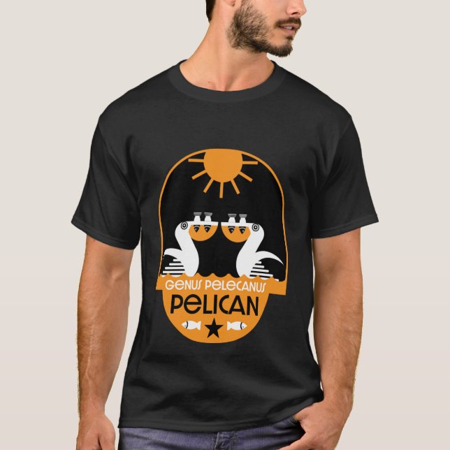 Camiseta Genus Pelecanus Bird Art (Anverso)
