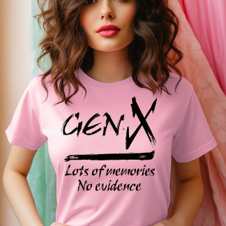 Camiseta GenX - Muchos recuerdos sin evidencia