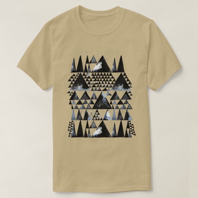Camiseta Geo Scandi Black Triangles (Diseño del anverso)