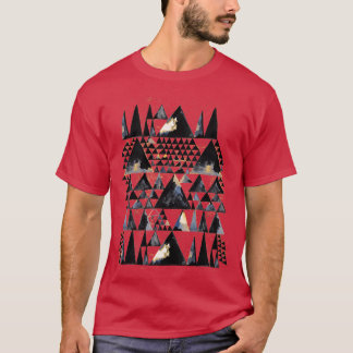Camiseta Geo Scandi Black Triangles Gold