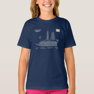 Camiseta Geobukseon del barco de tortuga - Ship Blueprint A