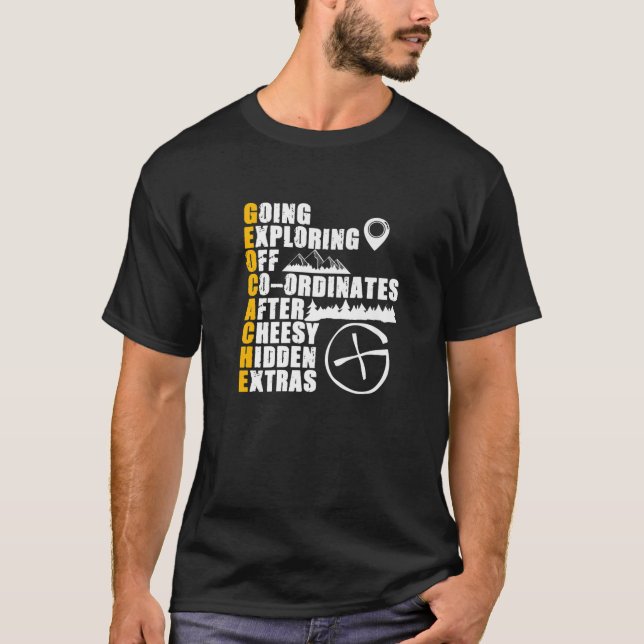 Camiseta Geocache Definition Treasure Geocaching Geocacher (Anverso)