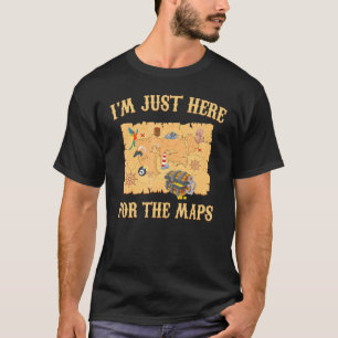 Camiseta Geocache Estoy Aquí Para Los Mapas Senderismo Hola