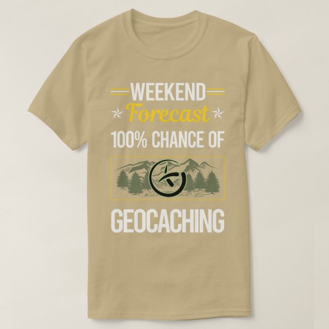 Camiseta Geocache Geocache de fin de semana divertido (Diseño del anverso)