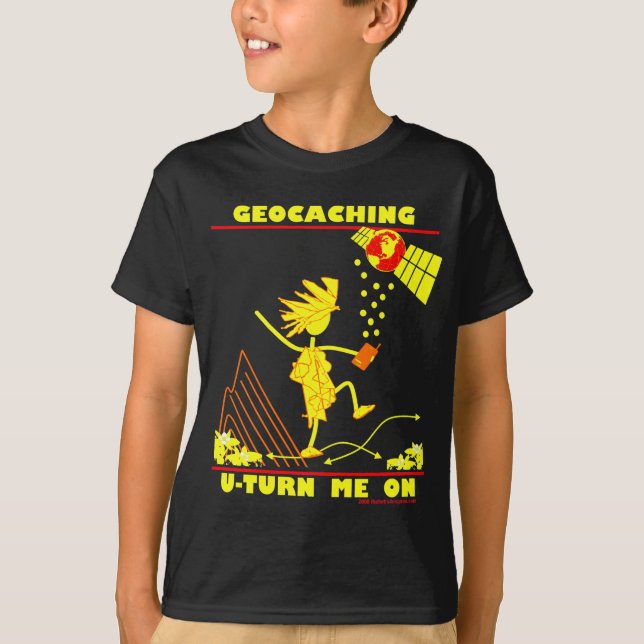 Camiseta Geocache U me gira (Anverso)