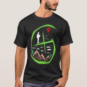 Camiseta Geocacher para cacería de tesoros de caza de carro