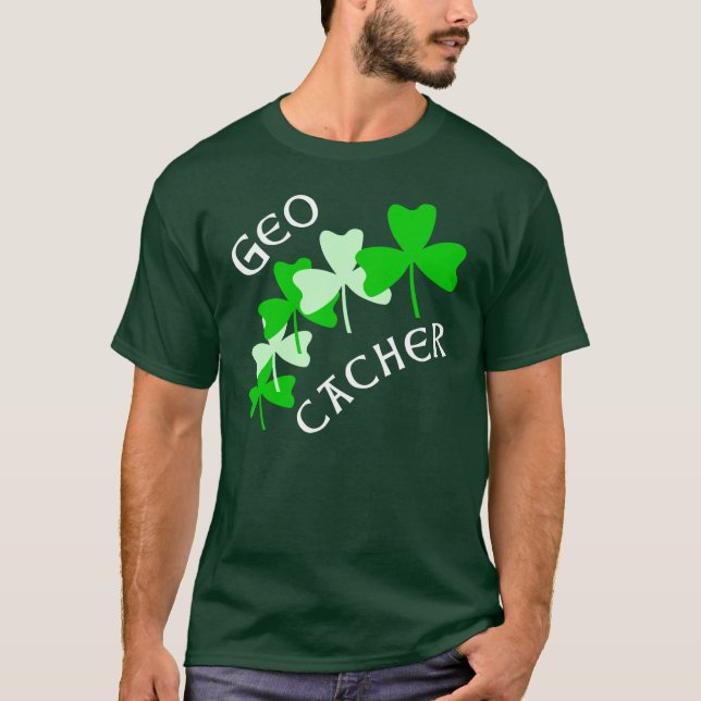 Camiseta Geocacher Shamrock (Anverso)