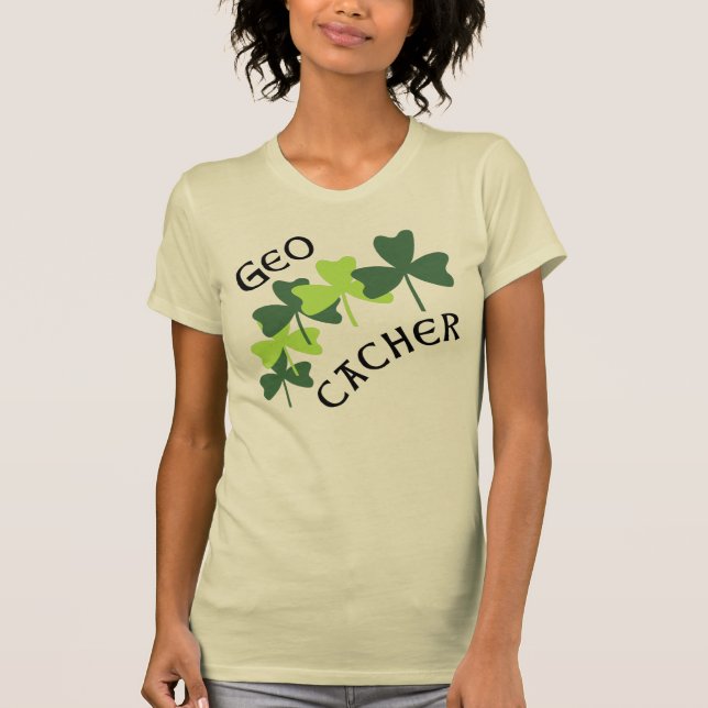 Camiseta Geocacher Shamrock (Anverso)