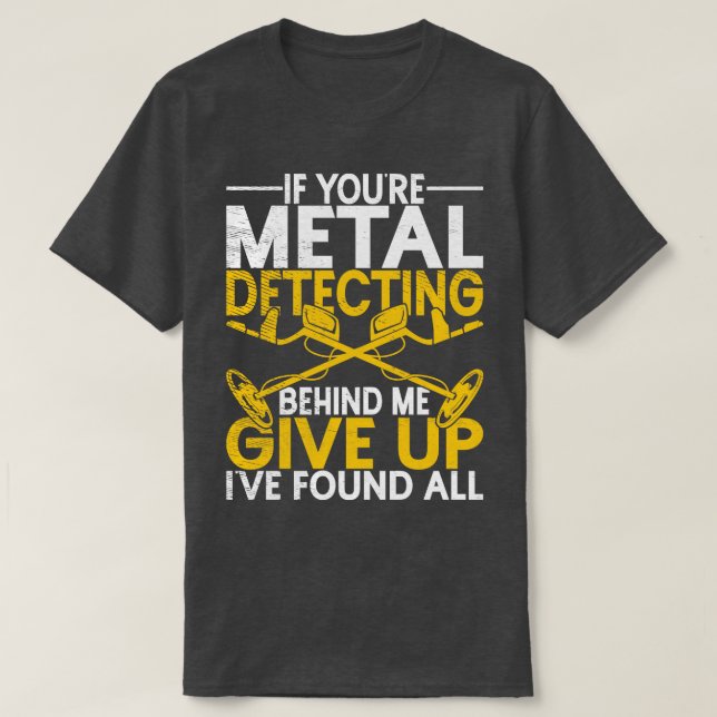 Camiseta Geocacher Treasure Hunters Detecta Metalizado (Diseño del anverso)