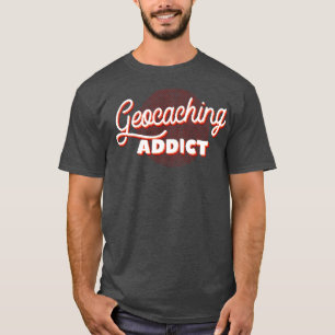 Camiseta Geocaching Addict Retro